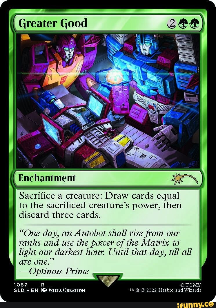 mtg sacrifice a creature draw cards equal to its power Magic The Gathering - Battlebond - Greater Good Draw cards equal to the sacrificed creatures power Momentous Fall | MagicArena Wiki