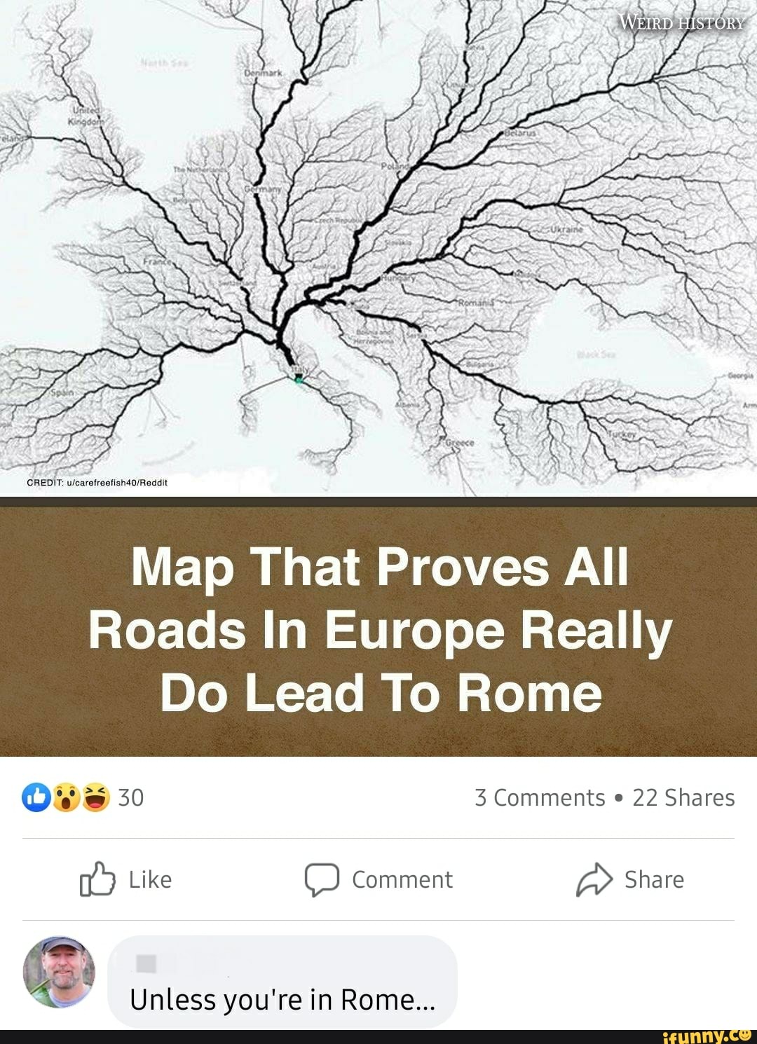 Map That Proves All Roads In Europe Really Do Lead To Rome Unless you