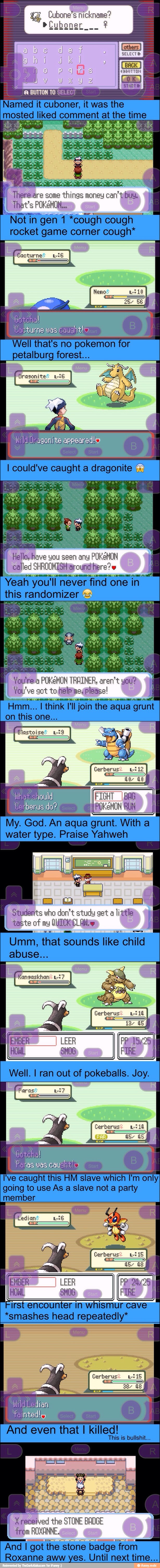 Named it cuboner, it was the
mosted liked comment at the time
"Not in gen 1 *cough cough
rocket game corner cough*