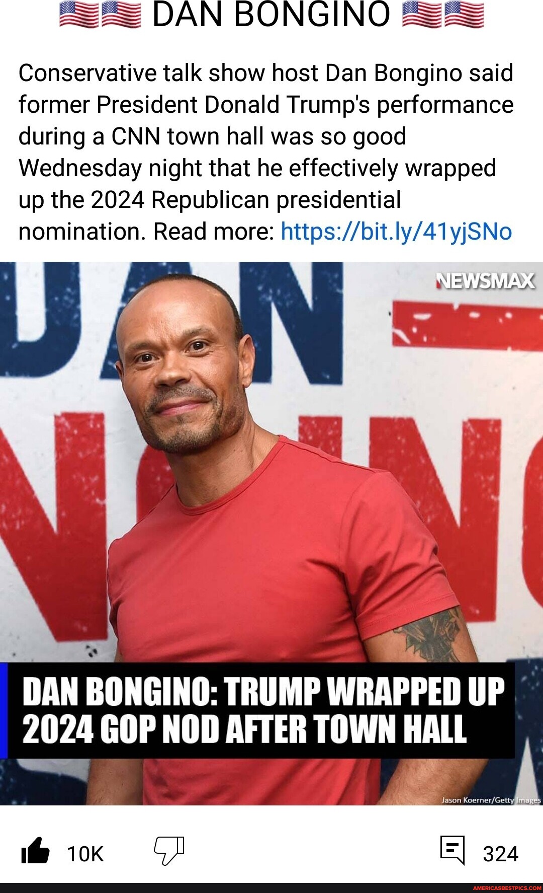 DAN BONGINO Conservative talk show host Dan Bongino said former