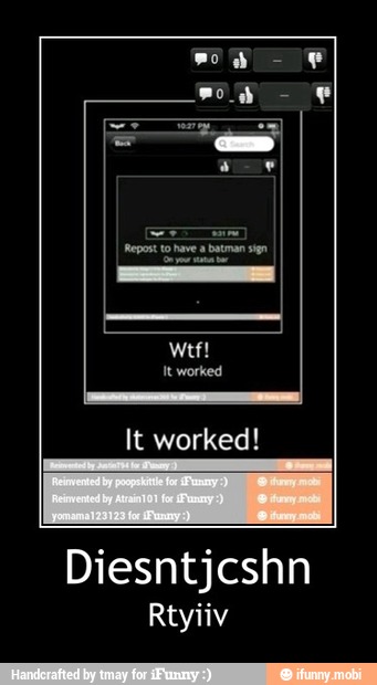 It worked!
Rtyiiv - Diesntjcshn
Rtyiiv