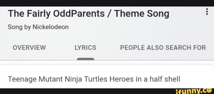 fairly odd parents rhyme lyrics