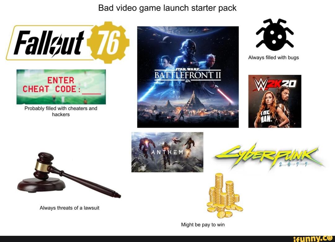 Launch game перевод. Bad movie starter pack. bad videogames.