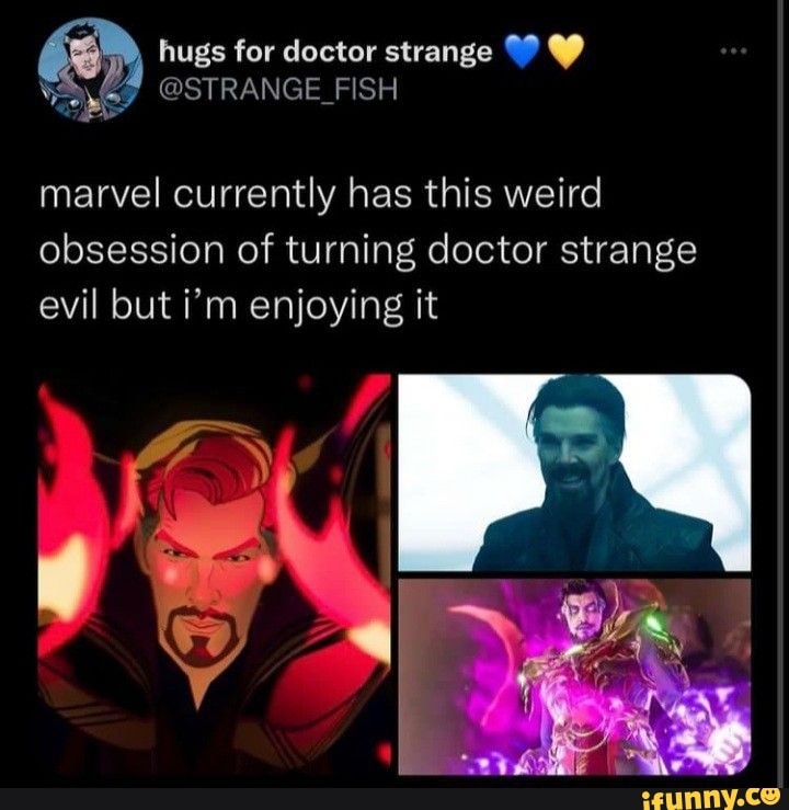 Marvel currently has this weird obsession of turning doctor strange ...