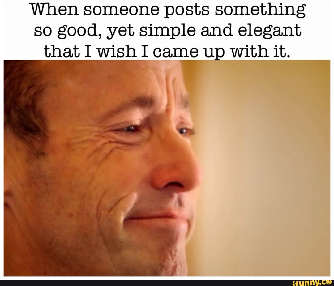 When someone posts something so good, yet simple and elegant that I ...