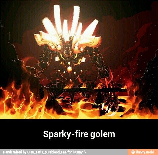 Sparky-fire golem - Sparky-fire golem