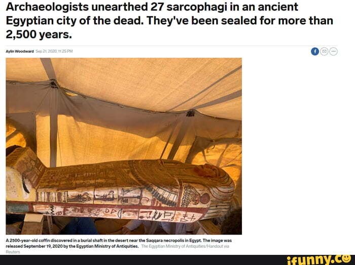 Archaeologists Unearthed 27 Sarcophagi In An Ancient Egyptian City Of