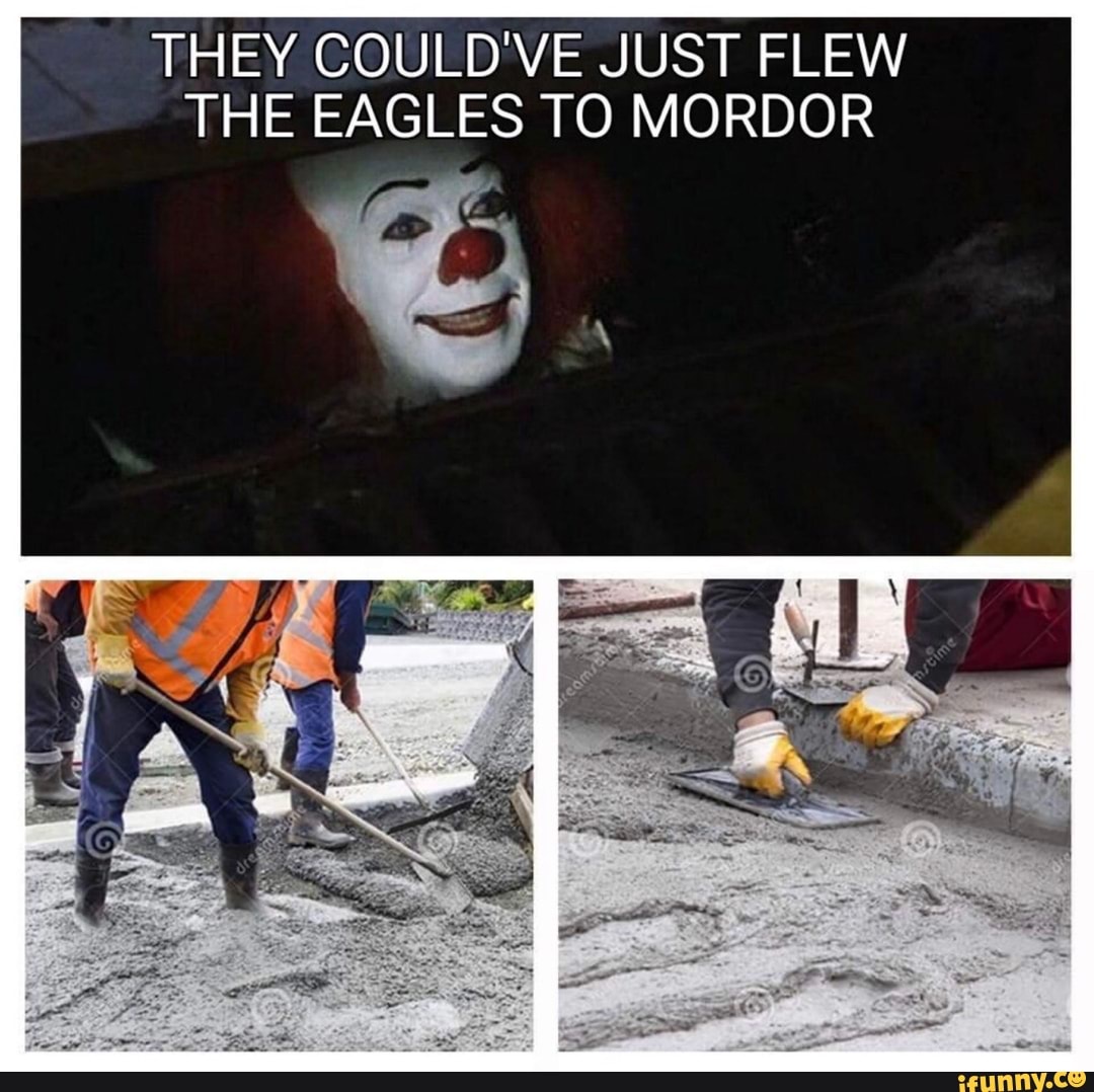 THEY COULD'VE JUST FLEW THE EAGLES TO MORDOR iFunny )