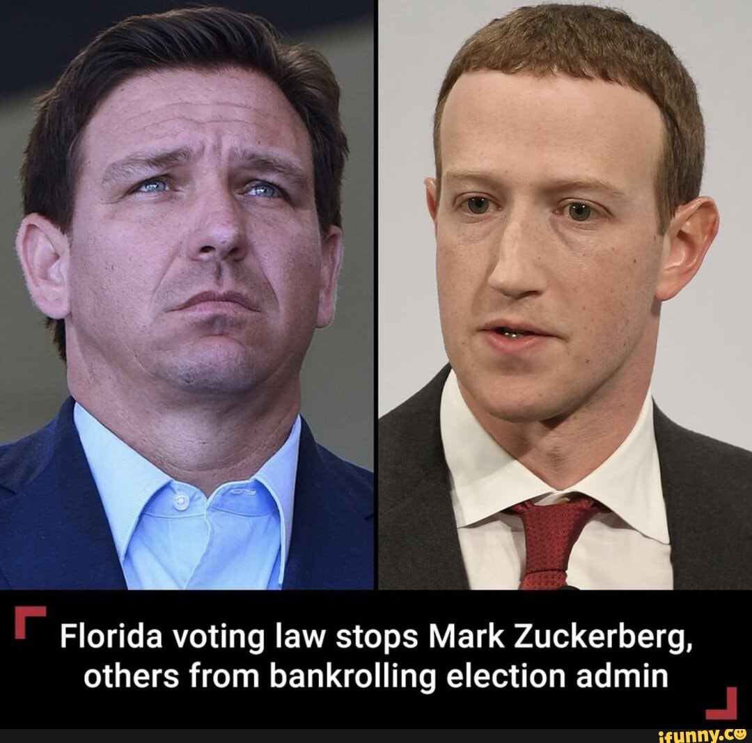Florida voting law stops Mark Zuckerberg, others from bankrolling election admin