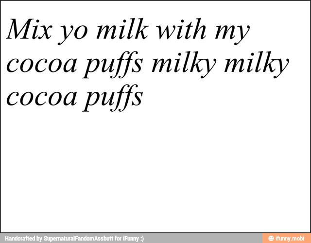 Milky milky coco puffs