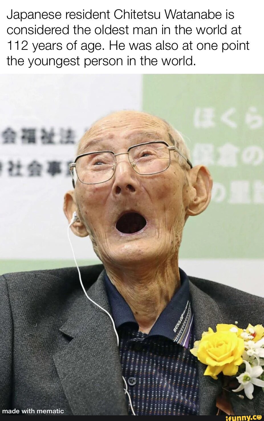 Japanese resident Chitetsu Watanabe is considered the oldest man in the ...