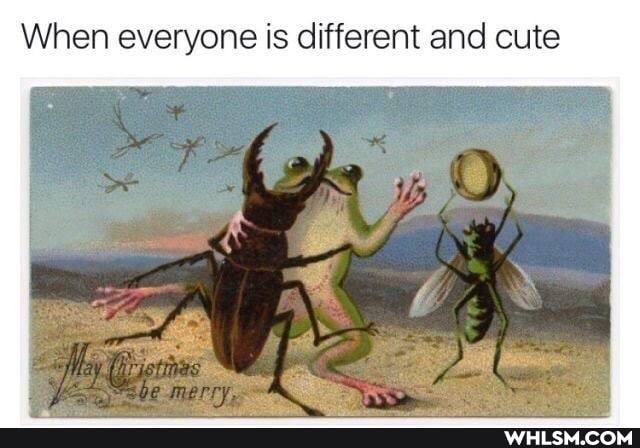 When everyone is different and cute