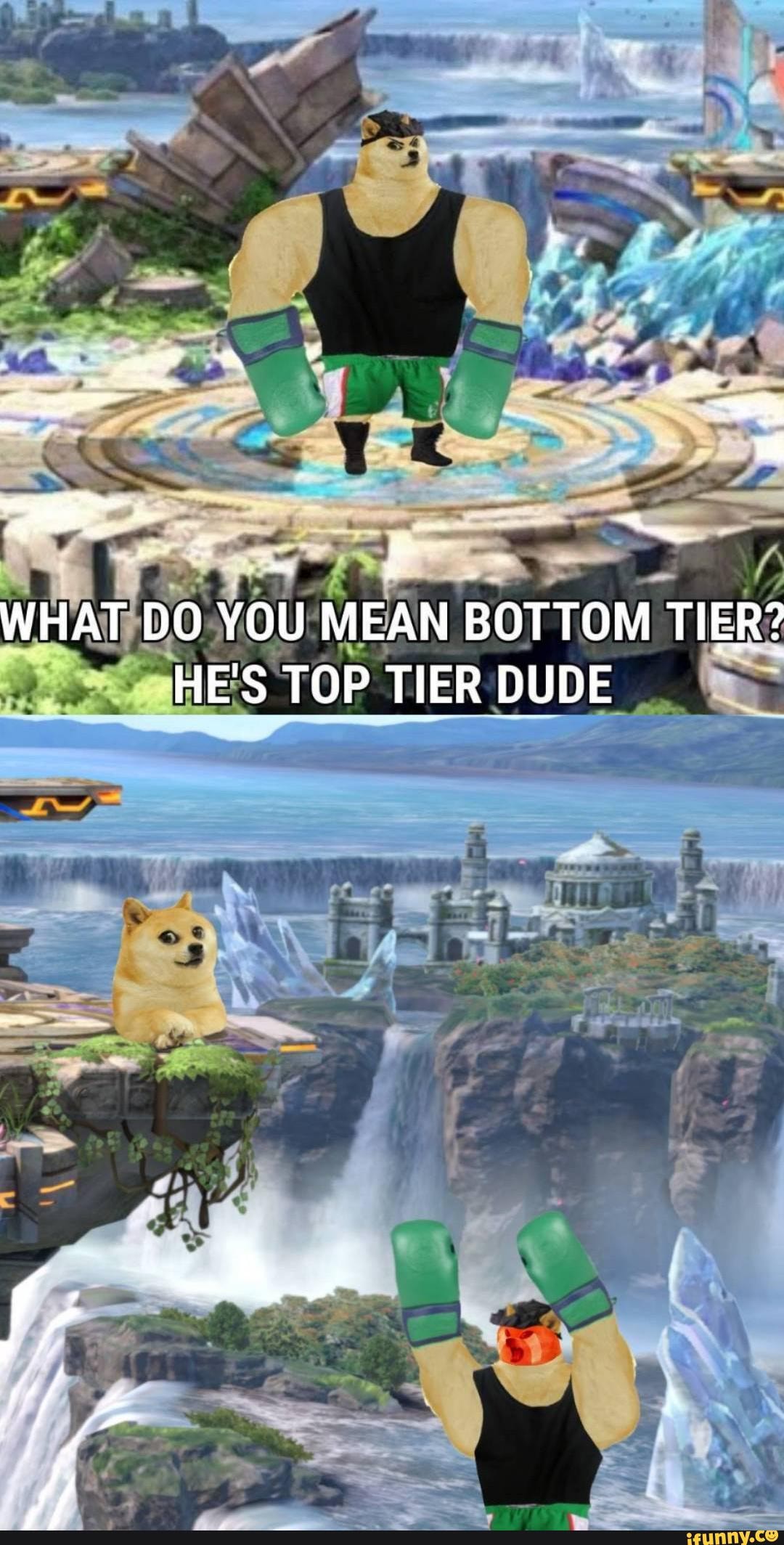 WHAT DO YOU MEAN BOTTOM TIER HE S TOP TIER DUDE IFunny