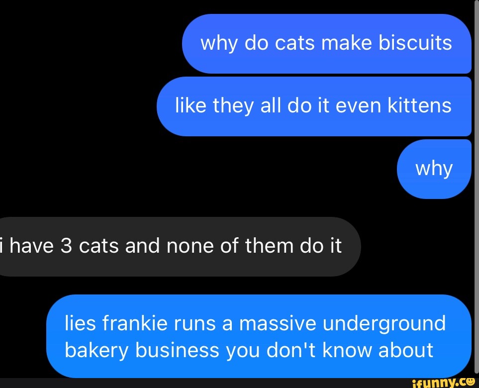 Why do cats make biscuits like they all do it even kittens why I have 3 cats and none of them do