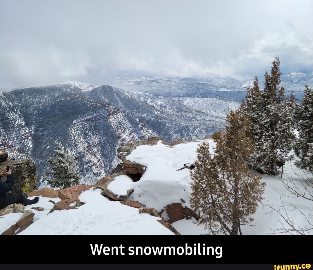Went snowmobiling - Went snowmobiling