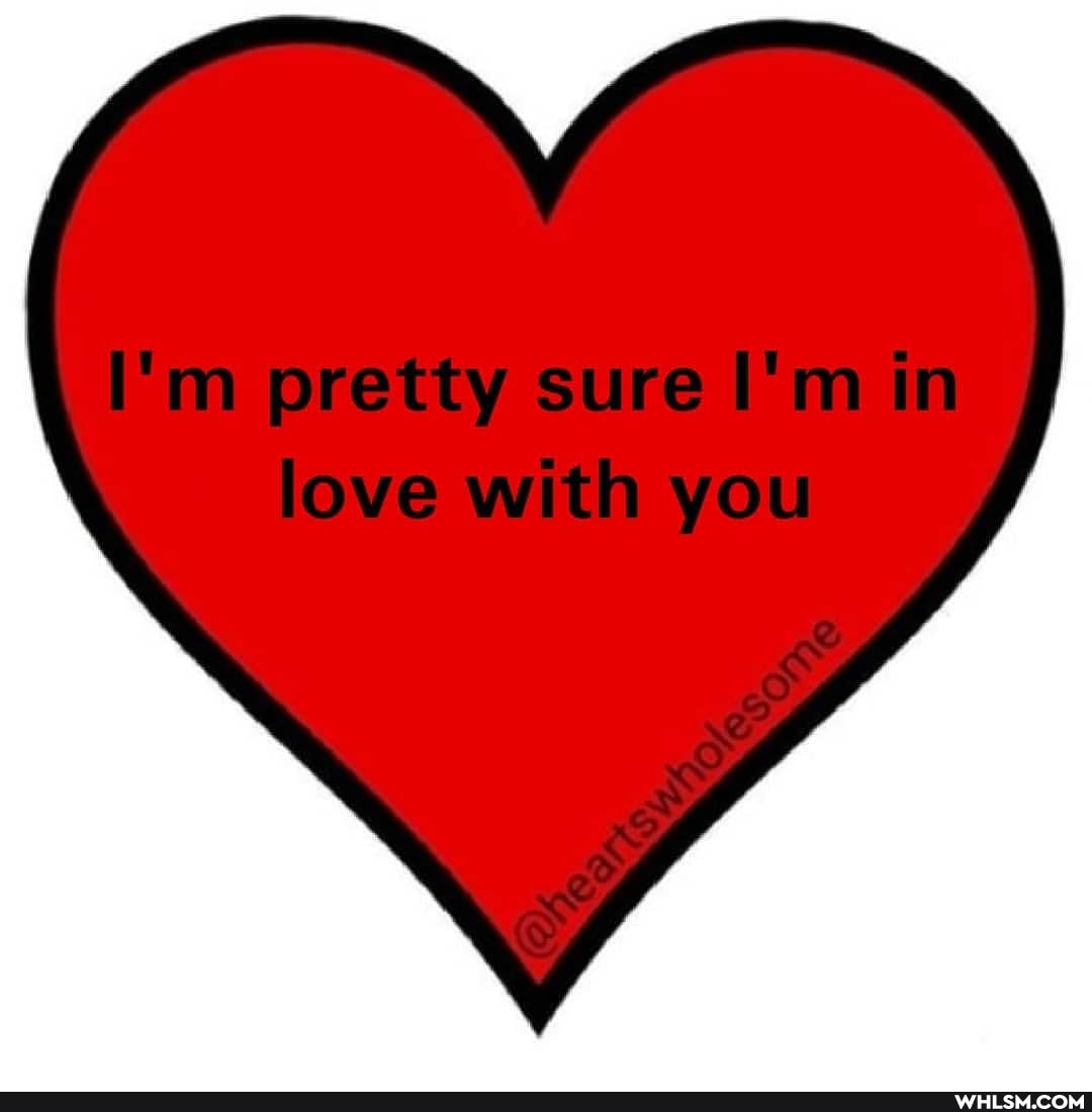 I'm pretty sure I'm in love with you