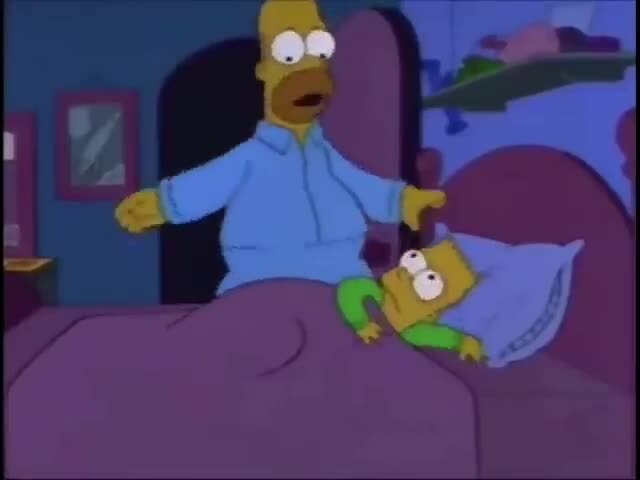 Homer Tells Bart The Story Of The Doom Slayer