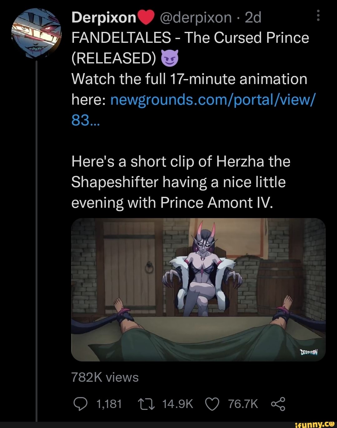 The cursed prince scene viewer