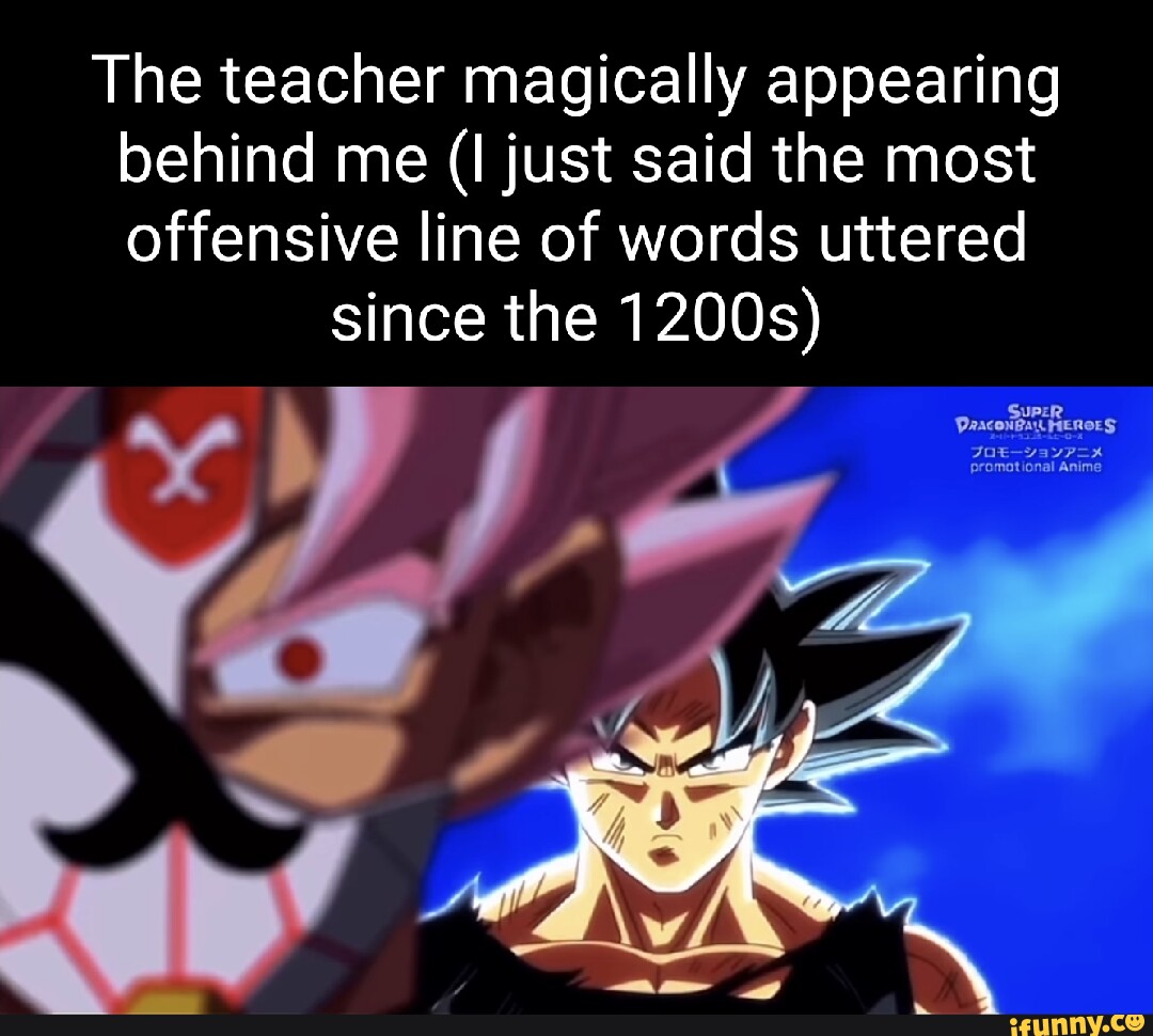 The teacher magically appearing behind me (I just said the most offensive  line of words uttered since the 1200s) OF HEROES: Promational Anime -  