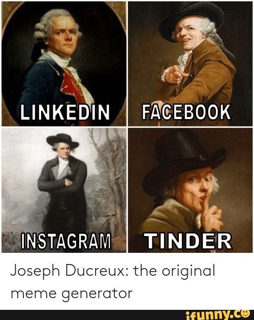Instagram facebook tinder maker linkedin meme Easy make