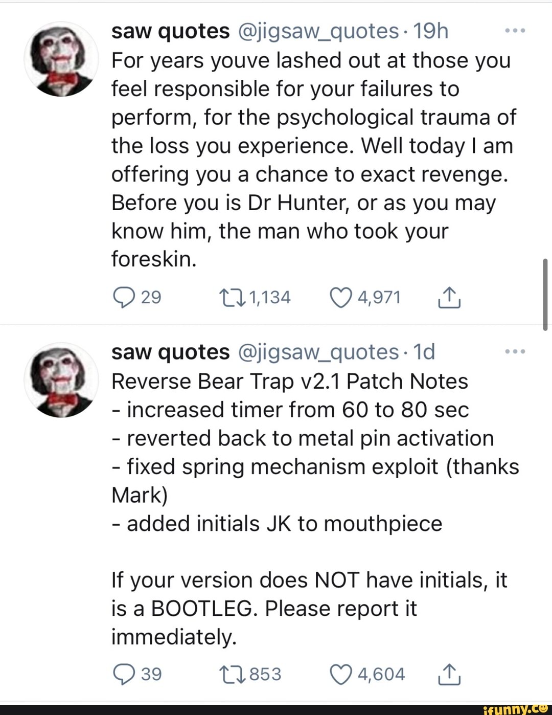 Saw quotes jigsaw_quotes For years youve lashed out at those you feel