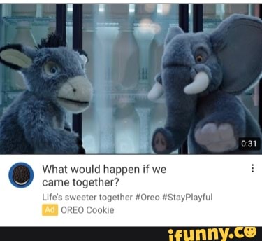 What would happen if we
came together?
Life's sweeter together #Oreo #StayPlayful
OREO Cookie