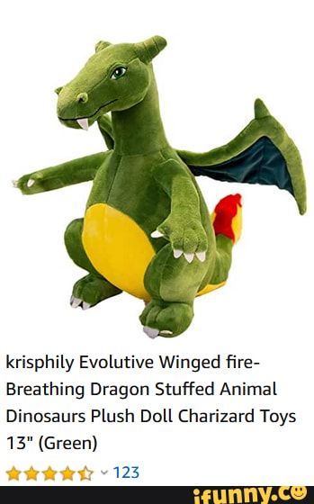 Krisphily Evolutive Winged fire- Breathing Dragon Stuffed Animal ...