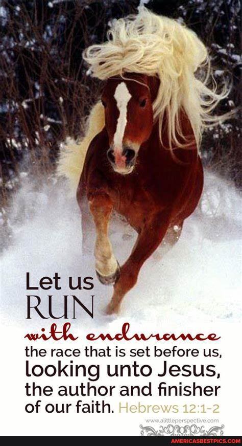 ge
Let
the race that is set before us, looking unto Jesus,
the author and finisher of our faith. Hebrews