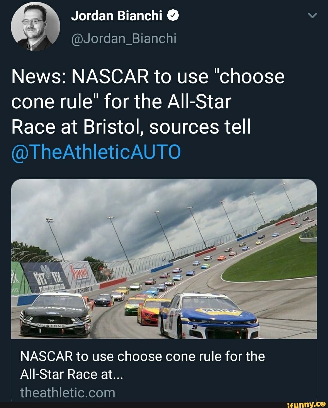 News NASCAR to use "choose cone rule" for the AllStar Race at Bristol