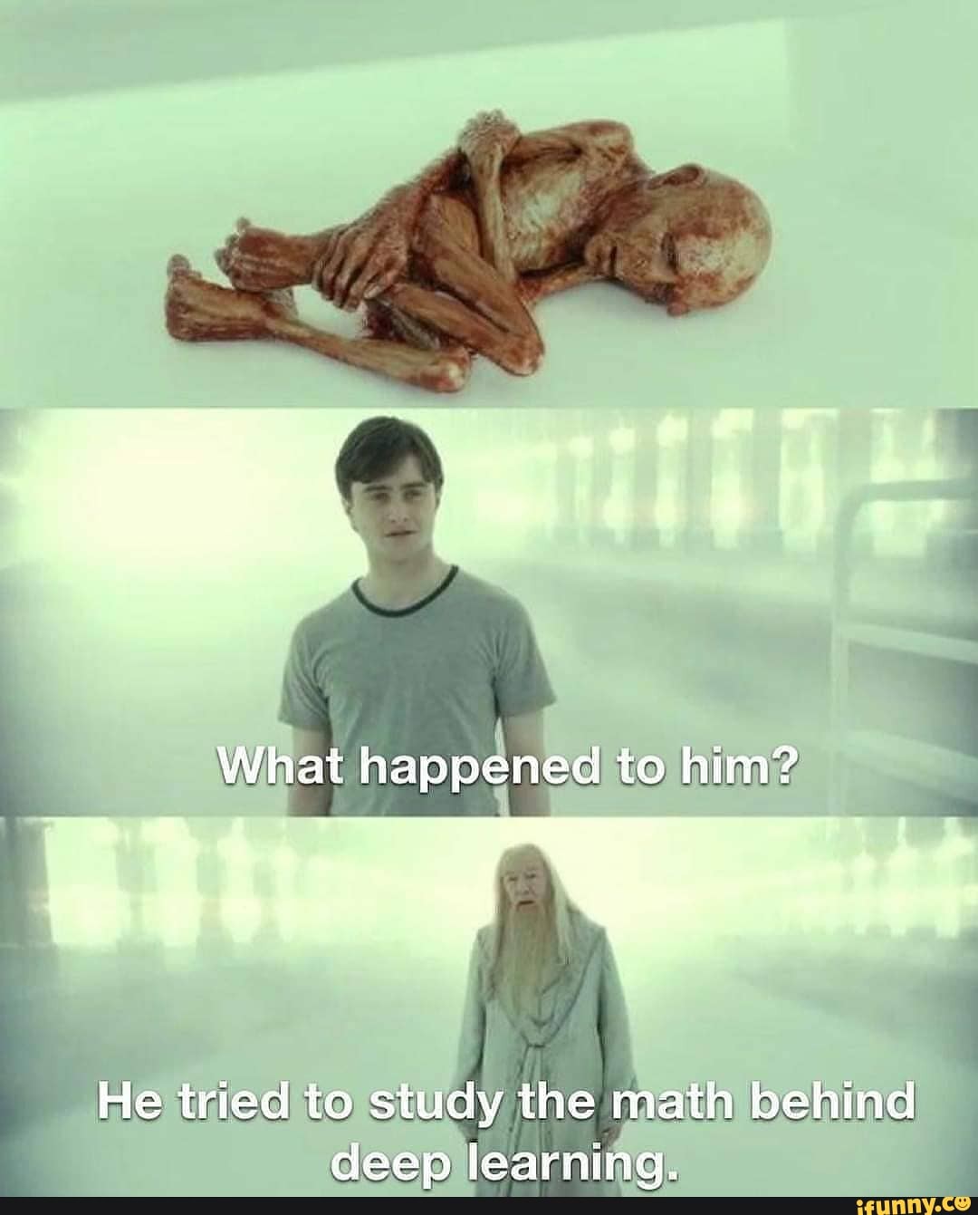 What happened to him? He tried to study the math behind deep learning ...