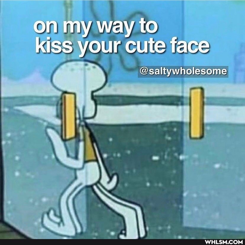 on my way to kiss your cute face
@saltywholesome