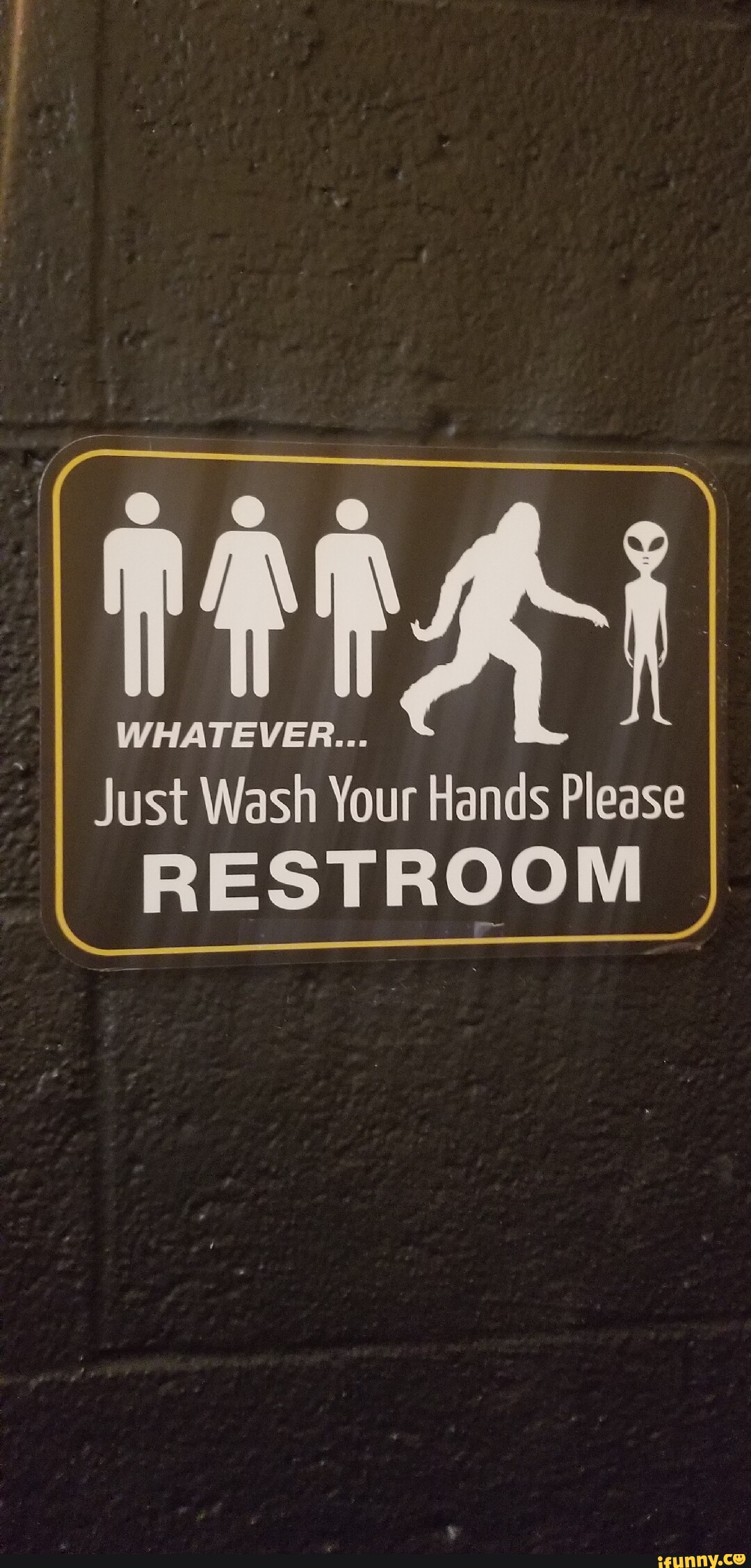 Just Wash Your Hands Please RESTROOM iFunny