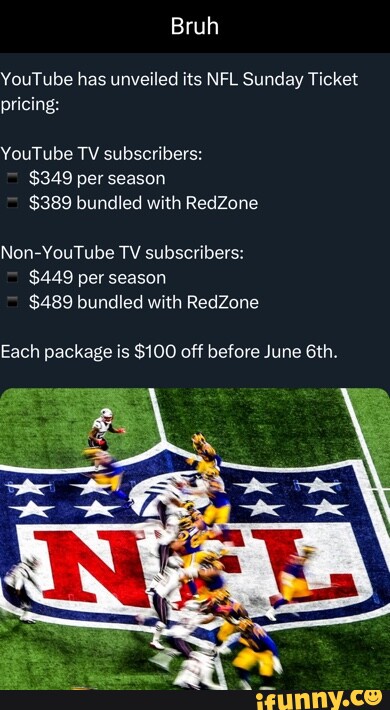 unveils rates for 'NFL Sunday Ticket'