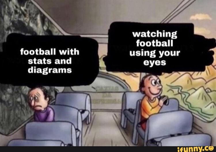 Watching football eyes football with using your stats and diagrams iFunny
