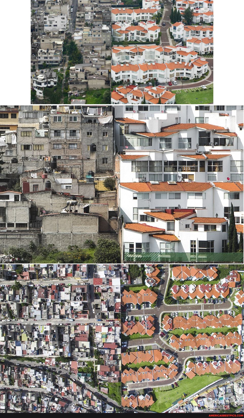 mexico, city, aerial, view, neighborhoods