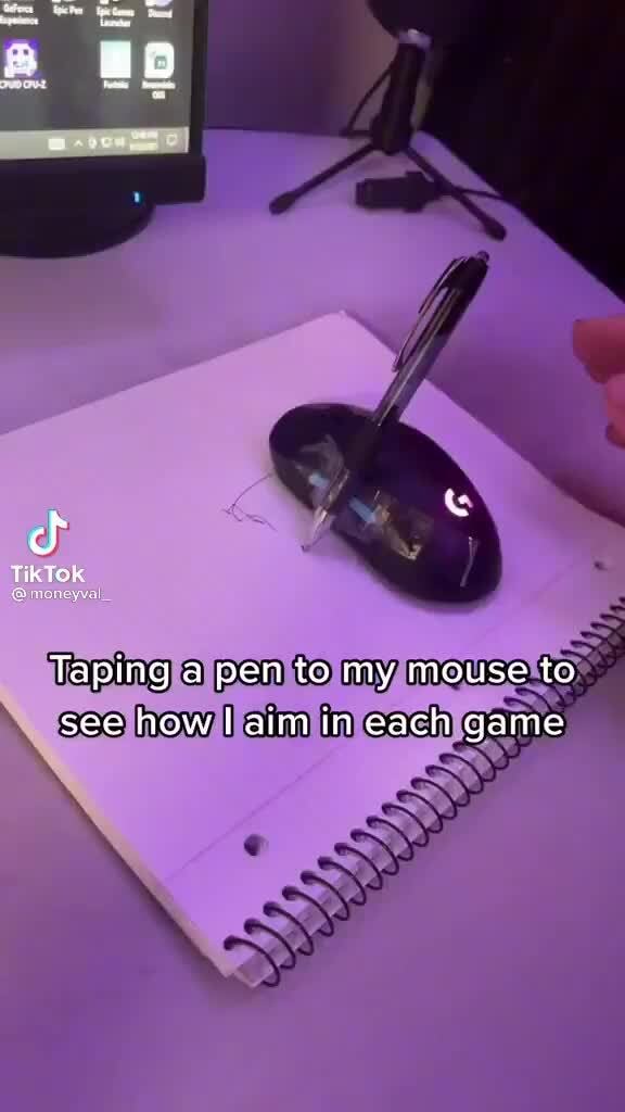 Of Tiktok Taping A Pen To My Mouse To See How I Aim In Each Game