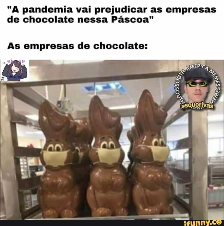 "A pandemia vai prejudicar as empresas de chocolate nessa Páscoa"
As empresas de chocolate: