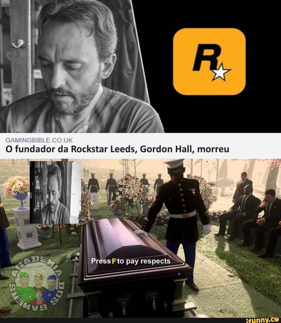 O fundador da Rockstar Leeds, Gordon Hall, morreu
te