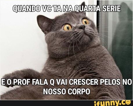 E O PROF FALA Q VAI CRESCER PELOS NO
NOSSO CORPO