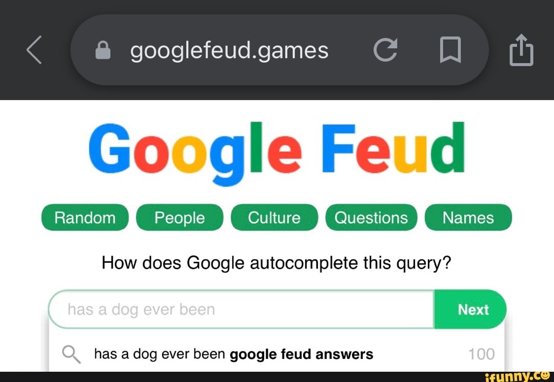 Google feud answers : r/memes