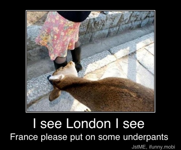 I see london i see france i see someones underpants