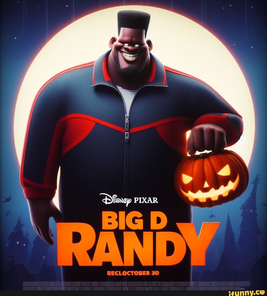 Movie poster of the comedy film 'big d randy' on Craiyon