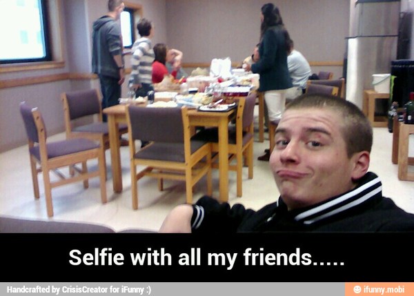 Selfie with all my friends.....