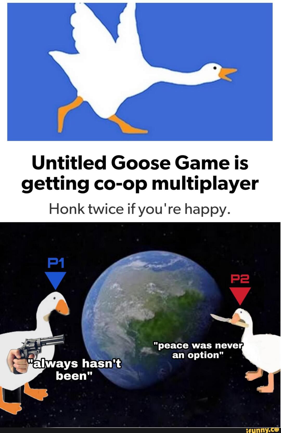 Honk! This is geese game. I had so much fun playing the co-OP with