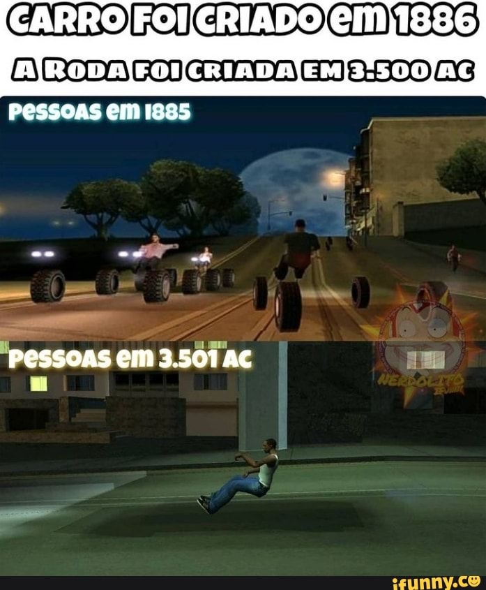 CARRO FOI CRIADO
AS
PESSOAS EM
de
Pessoas em 3.501 AC