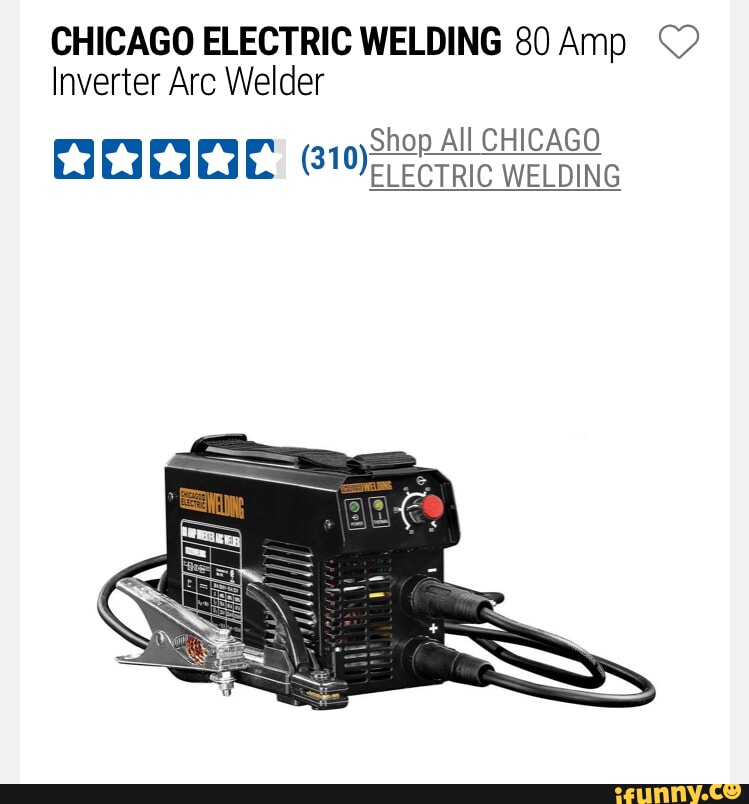 CHICAGO ELECTRIC WELDING 80 Amp Inverter Arc Welder Shop All CHICAGO