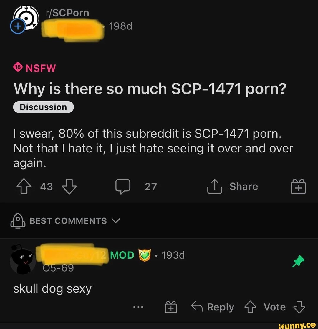 SCPorn in a nutshell, SCP-1471