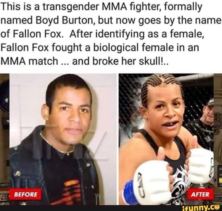 This is a transgender MMA ghter formally named Boyd Burton but