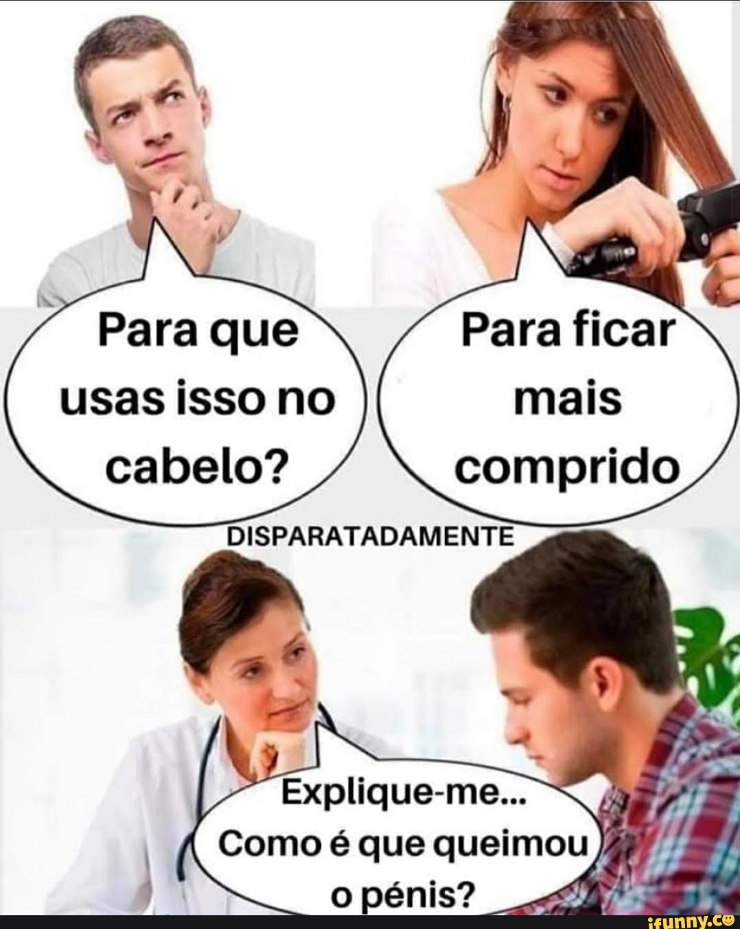 Para que
usas isso no
cabelo?