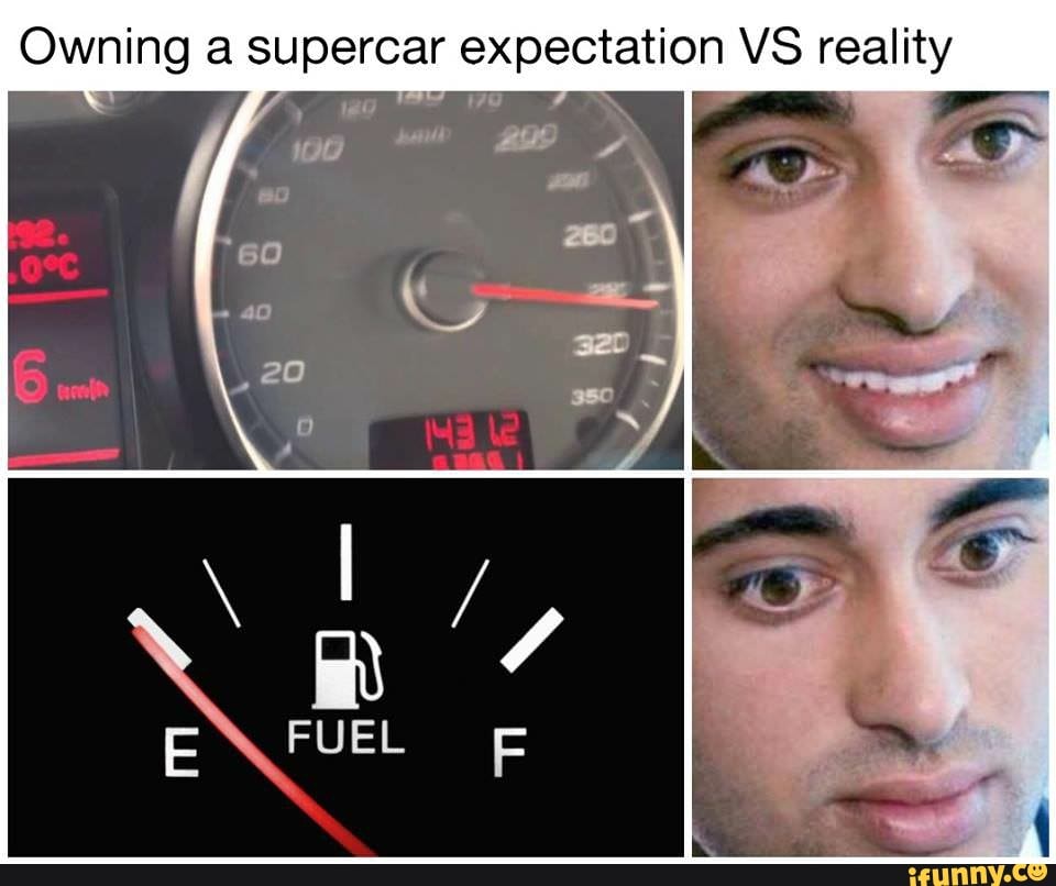 Owning a supercar expectation VS reality